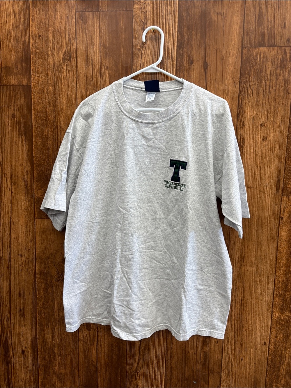 Timbercreek Daphne White Short Sleeve Tee with Small Chest Graphic